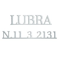 Lettere e numeri Romano Inox, in varie misure Pezzo unico traforato in acciaio