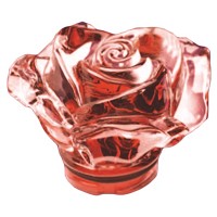 Red crystal Rose 10cm - 3,9in Decorative flameshade for lamps