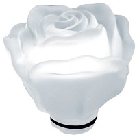 Frosted crystal Ground rose 13cm - 5,1in Decorative flameshade for lamps