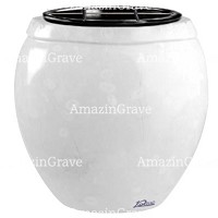 Flowers pot Amphòra 19cm - 7,5in In Sivec marble, plastic inner