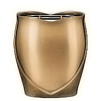 Flowers pot 19cm - 7,80in In bronze, with copper inner, wall attached 2619/R