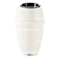 Vaso portafiori Chordé 20cm In marmo Sivec, interno in plastica