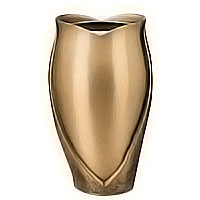 Flowers vase 20cm - 8in In bronze, with plastic inner, ground attached 2605/P