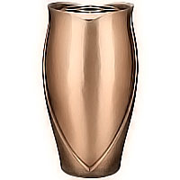 Flowers vase 30cm - 12in In bronze, with copper inner, ground attached 2606/R
