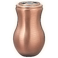 Flowers vase 20cm - 8in In bronze, with copper inner, ground attached 2552/R