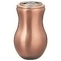 Flowers vase 20cm - 8in In bronze, with copper inner, wall attached 2553/R