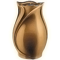 Flowers vase 26cm - 10,3in In bronze, with plastic inner, ground attached 2507/P