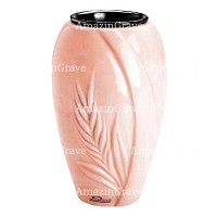 Vaso portafiori Spiga 20cm In marmo Rosa Bellissimo, interno in plastica