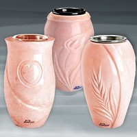 Vases en marbre Rosa Bellissimo