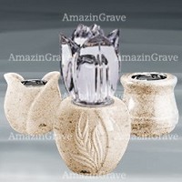 Votive lamps in Calizia marble