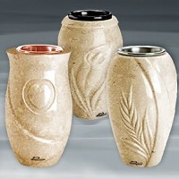 Vases in Trani marble